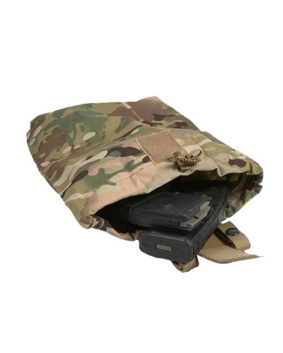 Odhazový vak BELT připevněný na MOLLE pro odhoz zásobníků při přebíjení, multicam