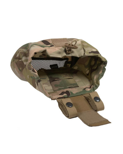 Odhazový vak BELT připevněný na MOLLE pro odhoz zásobníků při přebíjení, multicam