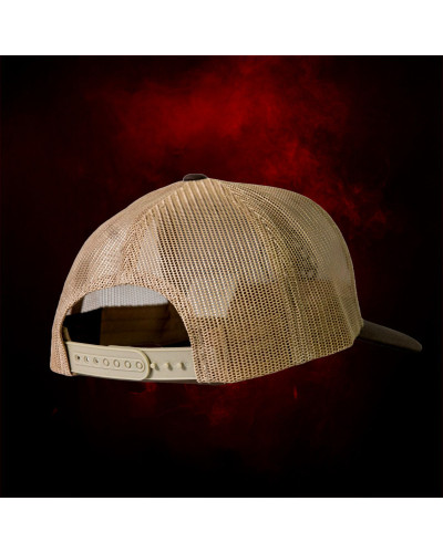 snapback kšiltovka v tmavě hnědé barvě