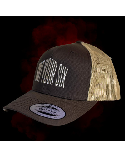 snapback kšiltovka v tmavě hnědé barvě