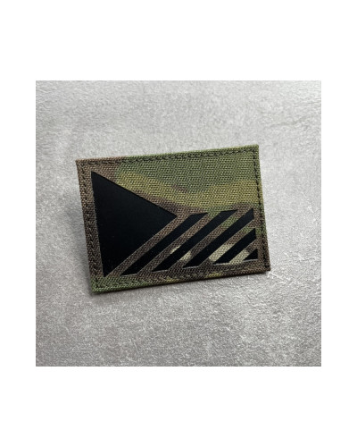 nášivka české vlajky v multicam kamufláži