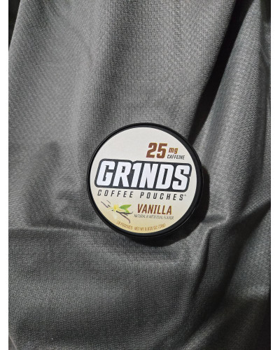grinds kávové sáčky s 25 mg kofeinu a příchutí vanilky
