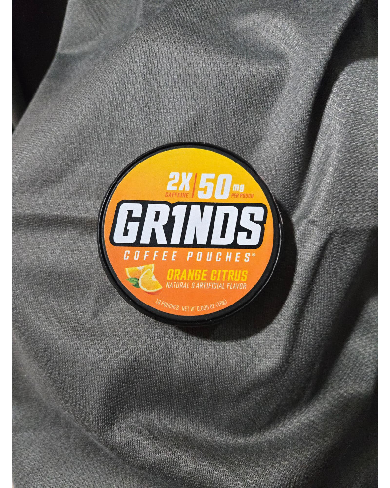 grinds kávové sáčky s příchutí pomeranče s kofeinem 50mg