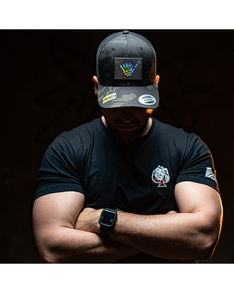 Kšiltovka Shaka Multicam black