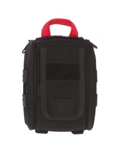 Taktická IFAK lékárnička s dvoucestným zipem a širokým madlem pro rychlý přístup černá