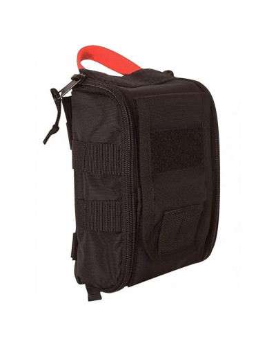 Taktická IFAK lékárnička s dvoucestným zipem a širokým madlem pro rychlý přístup černá